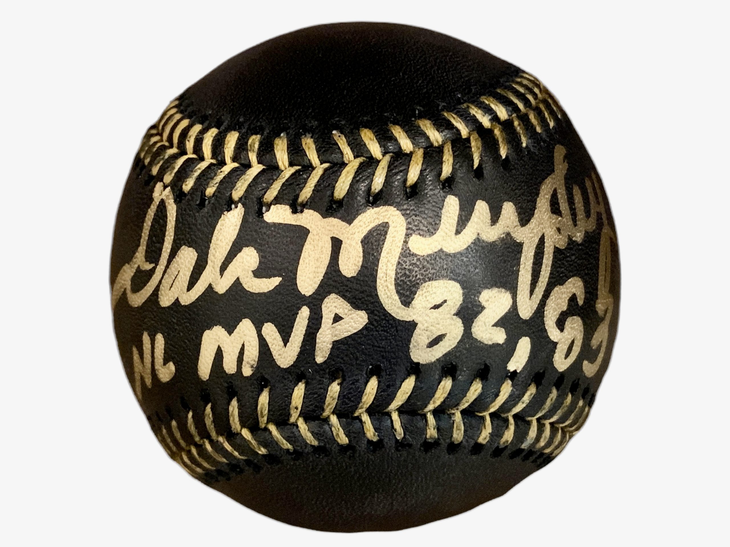 Dale Murphy Signed Atlanta Braves Rawlings Official Major League Black MLB  Baseball With “82,83 NL MVP” Inscription